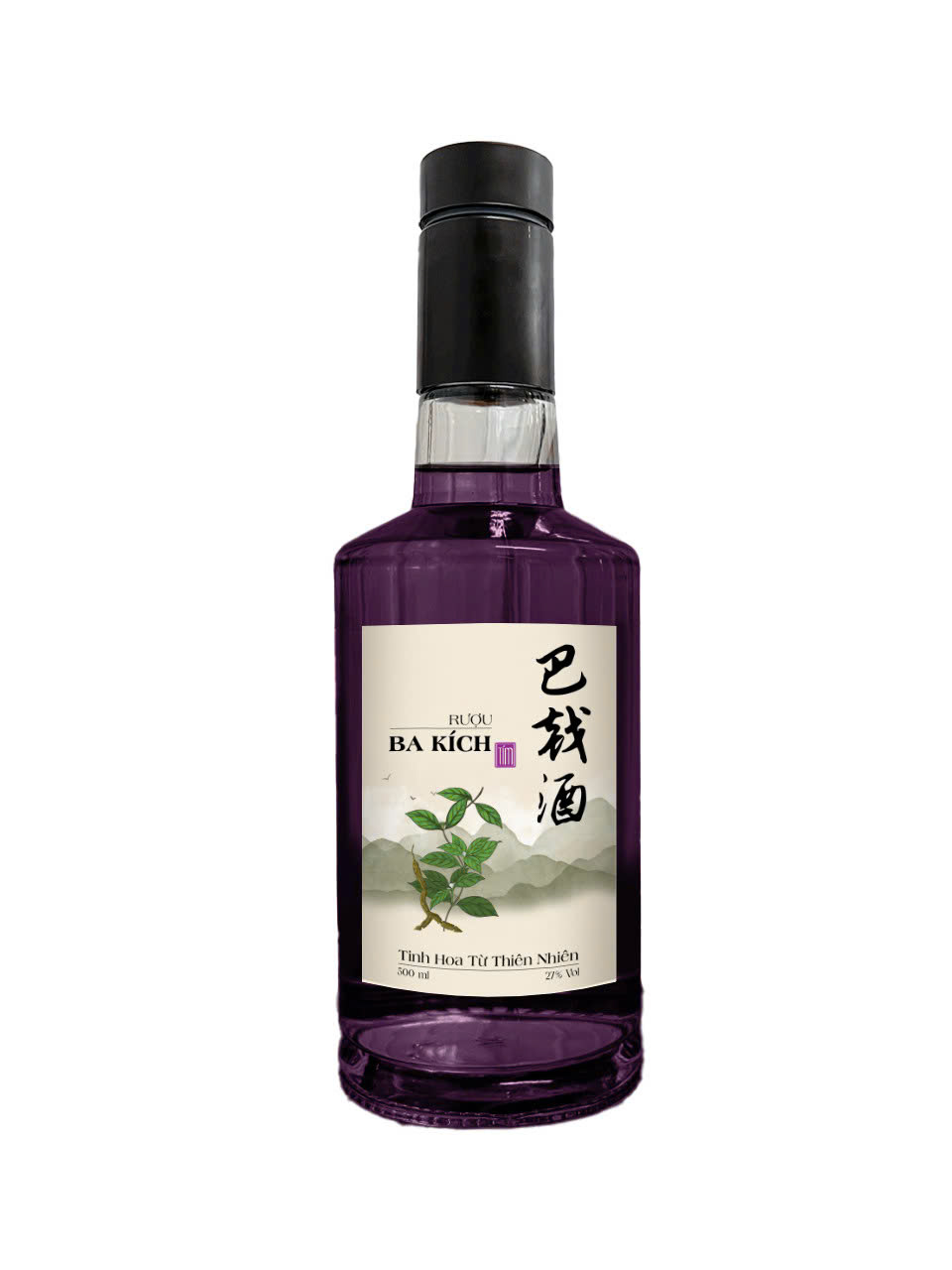 Rượu Ba Kích Tím 27 % Vol - 500ml